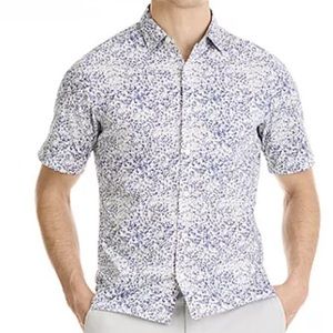 NWT Van Heusen Mens Slim Fit Short Sleeve Button-Down Shirt